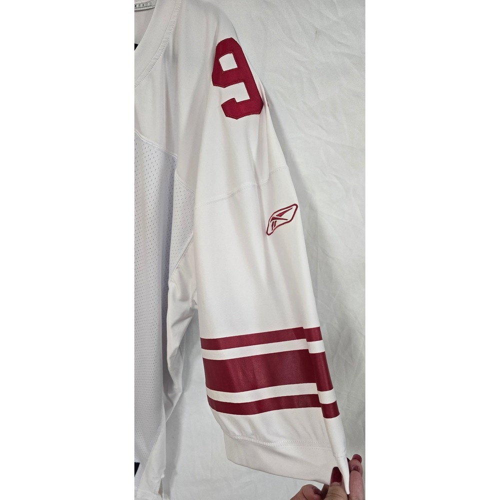 Reebok NFL men 58 NY Giants Justin Tuck #91 football white jersey sport - Picture 6 of 8
